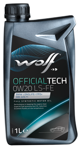 Wolf Motoröl Official Tech 0W20 LS-FE 1l Kanne